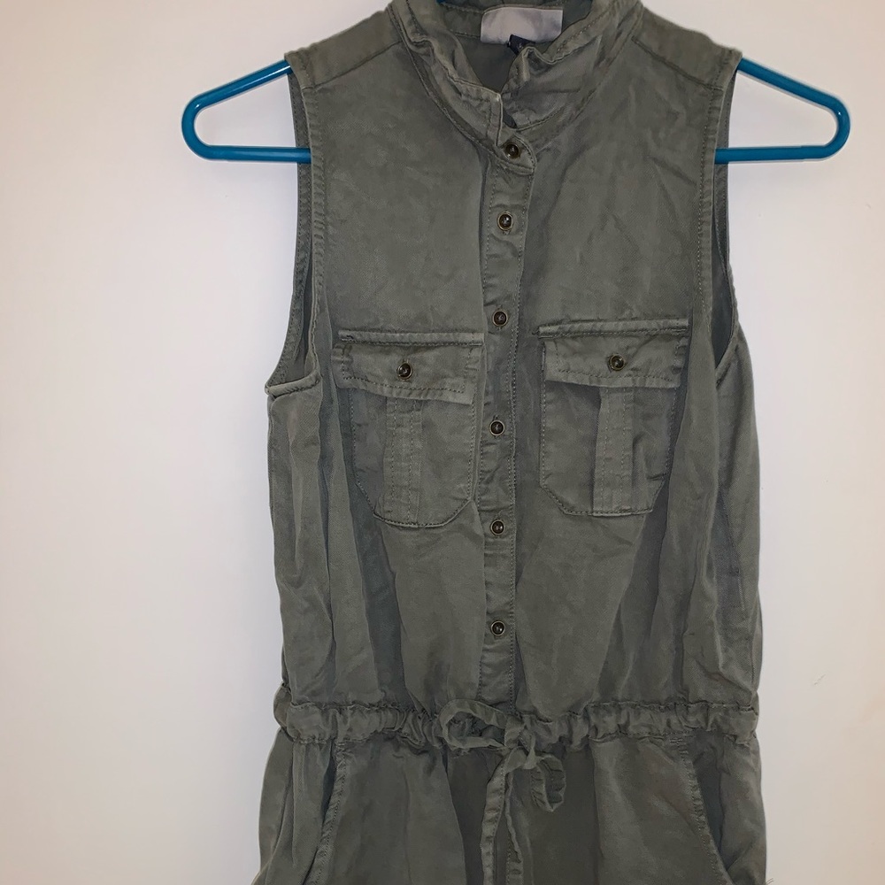 Utility romper- army green